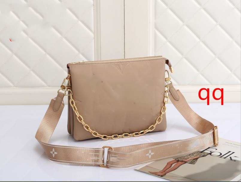 Lüks Kadınlar Erkek Tasarımcı Çantalar Tote Messenger Cüzdanlar Kare Çantalar Kabartmalı İki Omuz Kayışı Zincir Çantası PU Deri Crossbody Bags