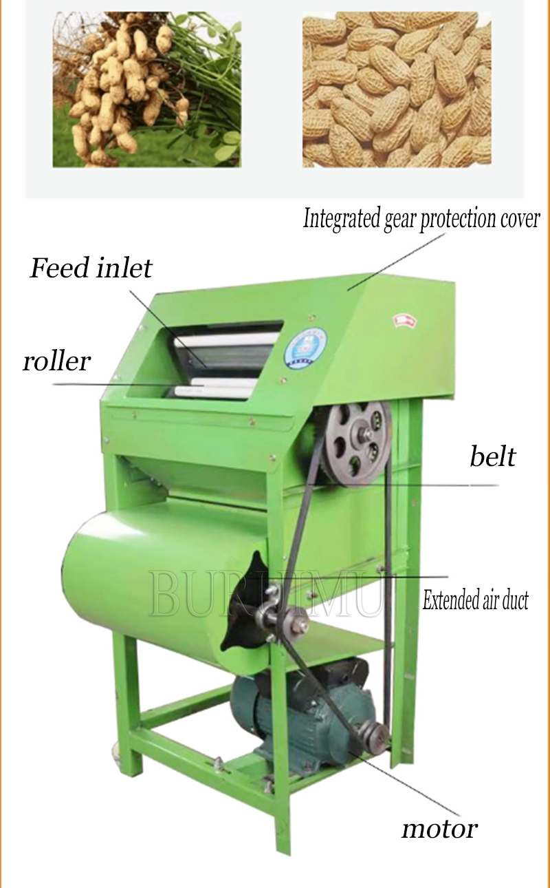 Debulhador de amendoim, equipamento selecionador, doméstico, pequeno, elétrico, máquina de colheita de frutas de amendoim