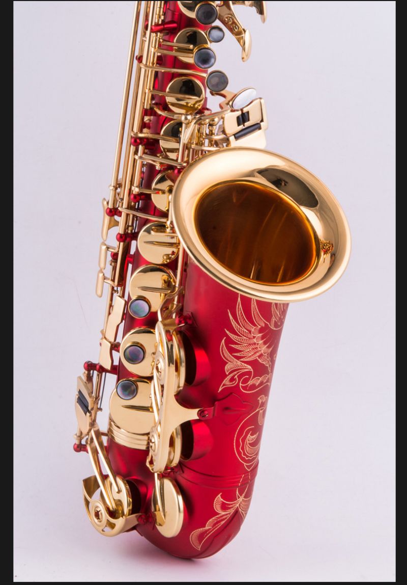 Il belin saxofone alto eb tune e-flat instrumentos musicais nova chegada latão azul saxofone de alta qualidade com caso frete grátis