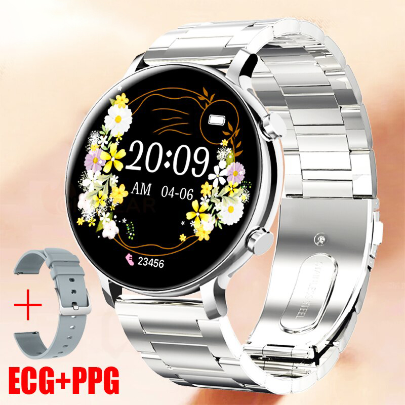 2023 Nowy Bluetooth Call Smart Watch Women Ecg+PPG Smartwatch Fashion Sport Health Ladies Watch Waterproof Girl Bracelets