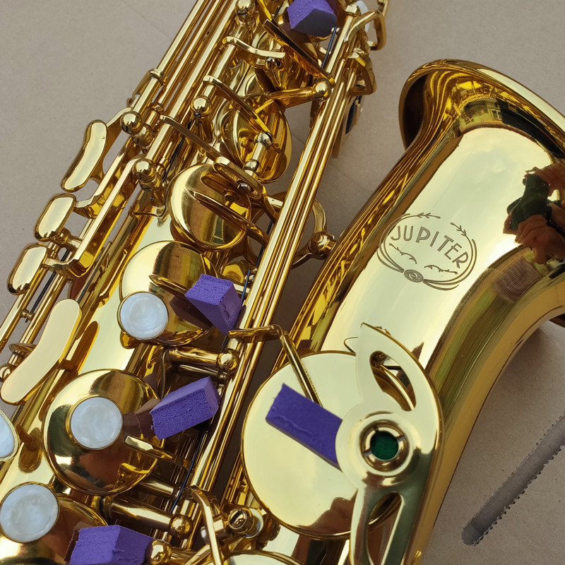 JUPITER JAS-669 New Arrival Alto Eb Tune Saxophone Brass Musical Instrument Gold Lacquer Sax With Case Mouthpiece 