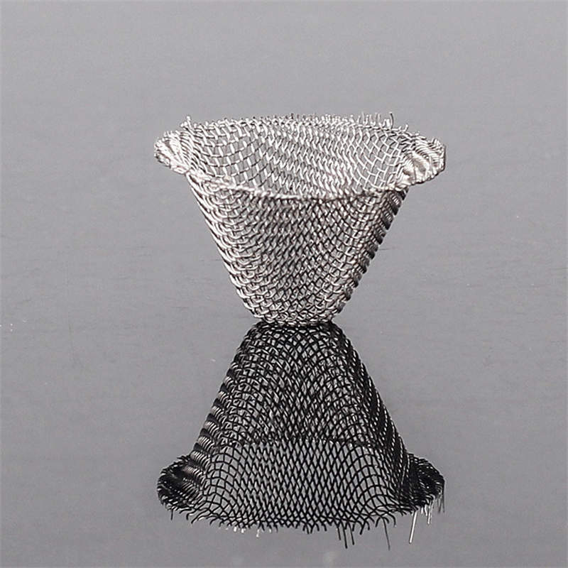 Tobacco Smoking Pipe Screen Filter 17mm Metal Round Ball Taper Thickening Stainless Steel Mesh Bowl Combustion Net Burner For Dry Herb Smoke Cigarettes Accessories