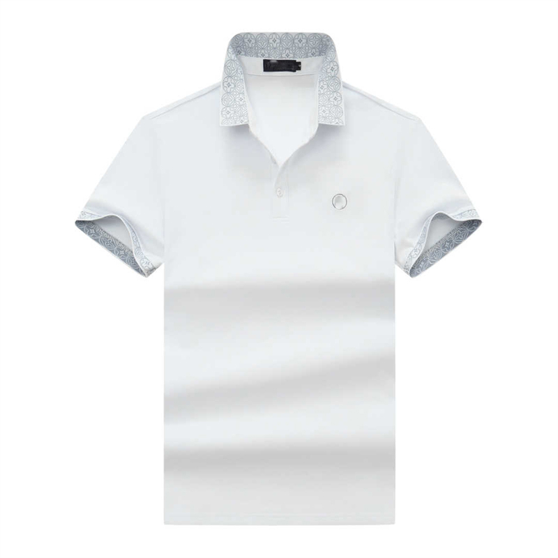 Camicia polo da uomo di marca Camicia firmata Camicia di alta qualità Camicia in cotone traspirante comoda con risvolto tuta da ginnastica taglia M-3XL