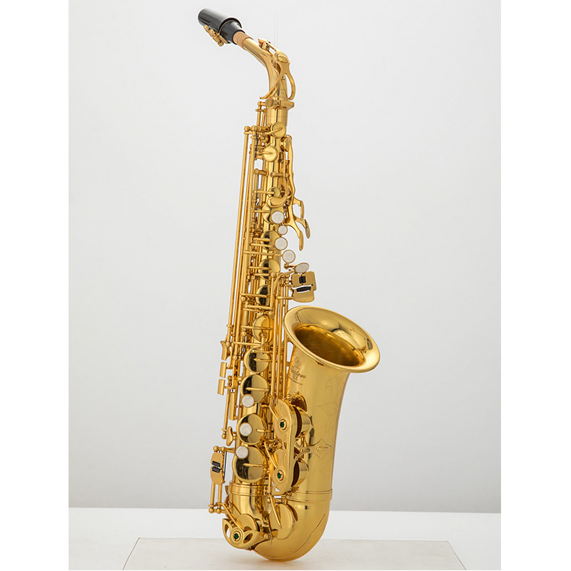 Tillverkad i Japan 875ex Professional Alto Drop E Saxophone Gold Alto Saxophone With Band Mouth Piece Reed Aglet Mer Package Mail