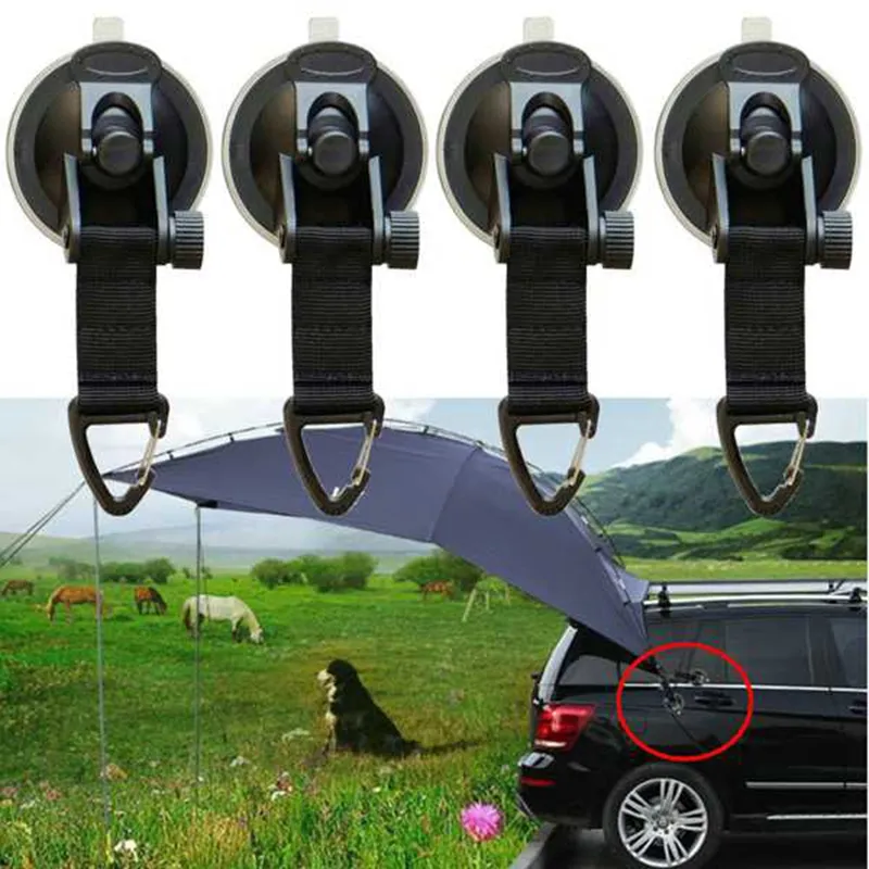 Suction Cup Anchor Securing Hook Tie Down,Camping Tarp As Car Side Awning, Pool Tarps Tents Securing Hook Promoti