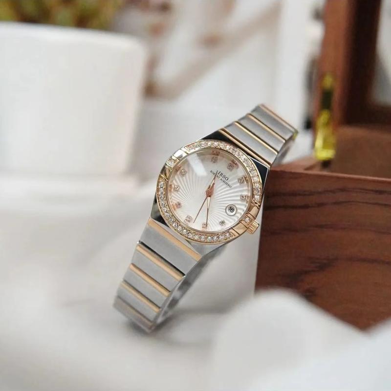 IBSO Full diamond constellation watch women's small luxury luxury brand authentic brand senior women's non-mechanical watch