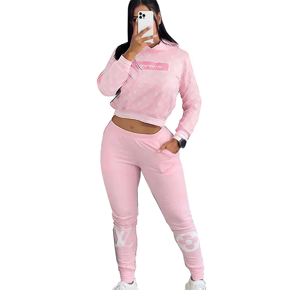 Ensemble de sweat à capuche de mode décontracté de créateur de luxe pour femmes ensemble de deux pièces avec poche chaude et épaisse