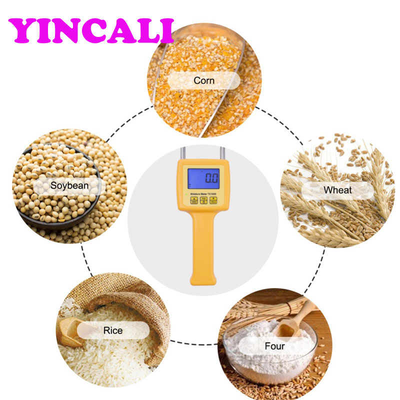 Humidimètre de Grain à expédition rapide TK100S 4 LCD numérique utilisé pour mesurer rapidement et précisément le maïs, le blé, le riz, les haricots et la farine de blé
