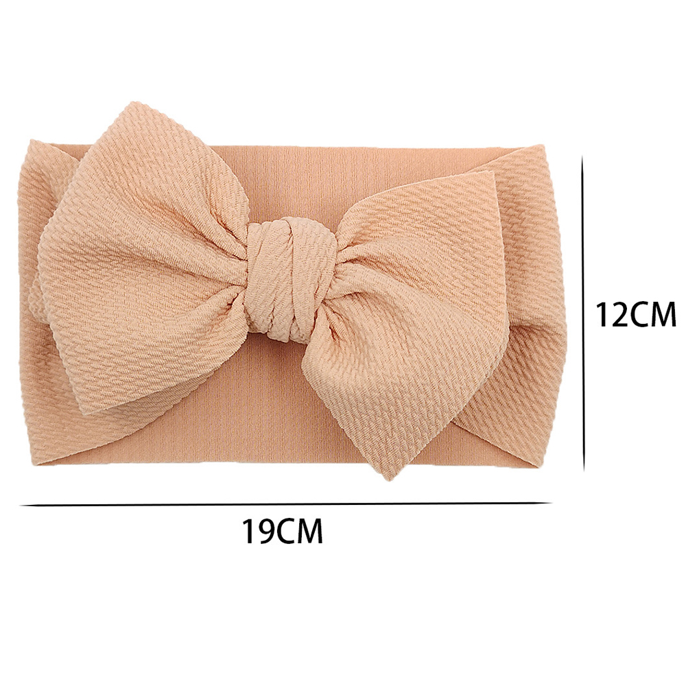 Bow pannband diy mjukt baby hårband flickor dekorera elastiska huvudkläder headwrap nyonat hår tillbehör