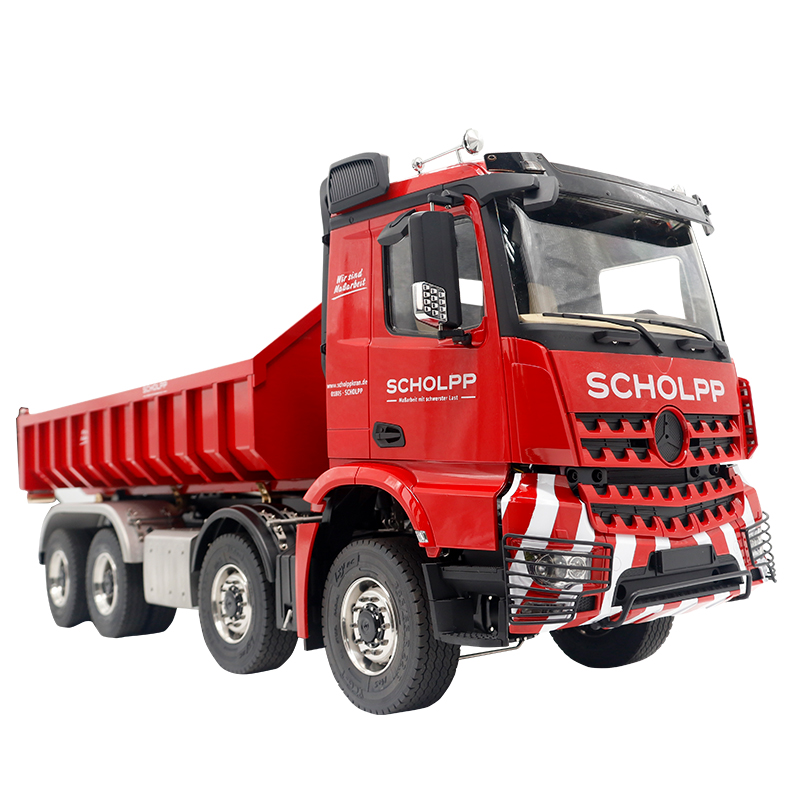 La versione RTR 8x8 Roll On Dump è applicabile al modello di controllo remoto del camion del fango 1:14 il regalo del ragazzo giocattolo del camion RC Tamiya Lesu