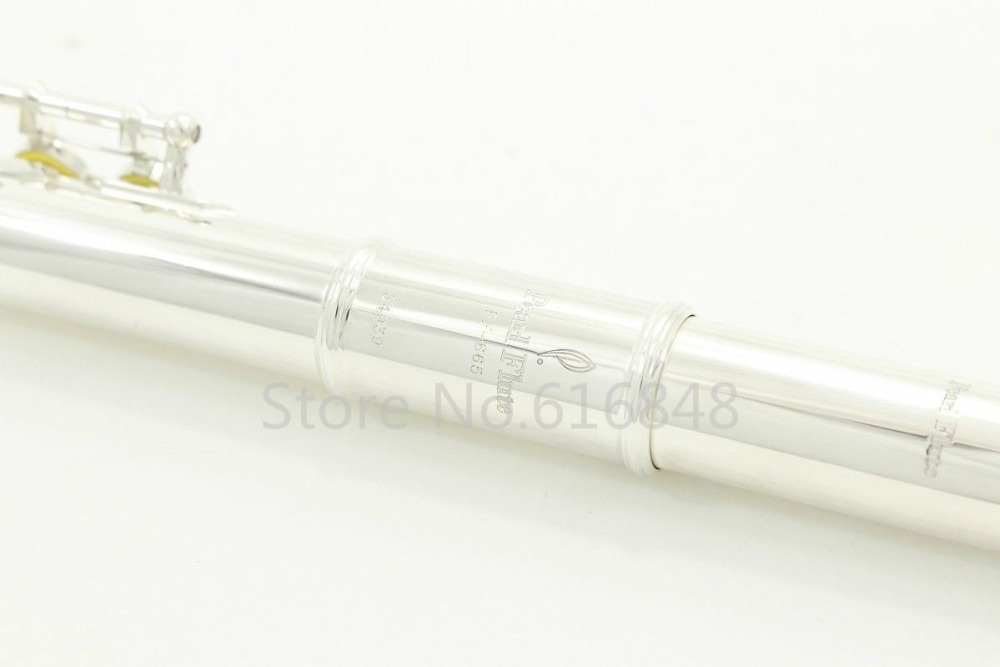 Hot Japan Pearl PF-665 E C Tune Flute Högkvalitativt musikinstrument 16 Keys Stängda hål Silverpläterade märkesflöjt med E Key