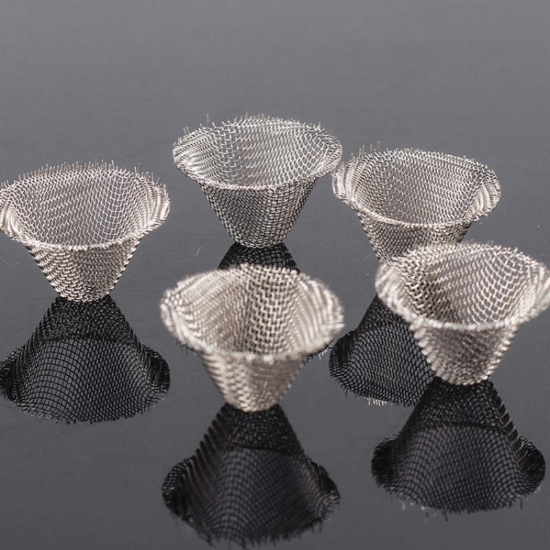 Tobacco Smoking Pipe Screen Filter 17mm Metal Round Ball Taper Thickening Stainless Steel Mesh Bowl Combustion Net Burner For Dry Herb Smoke Cigarettes Accessories