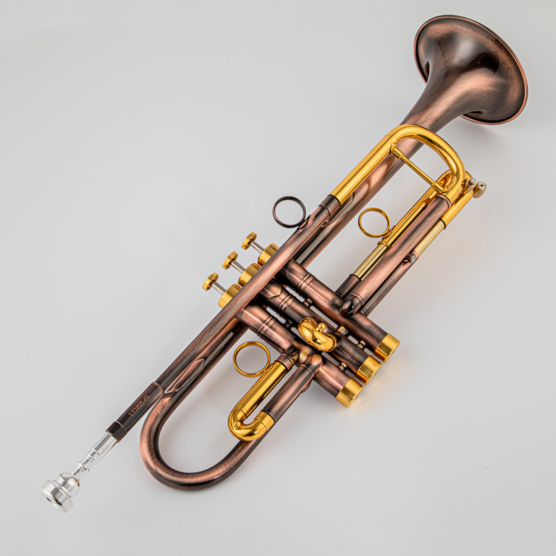 IL Belin Musical Instruments Mässing BB Trumpet Unik antik kopparsimuleringsyta Small BB Trumpet Inventory