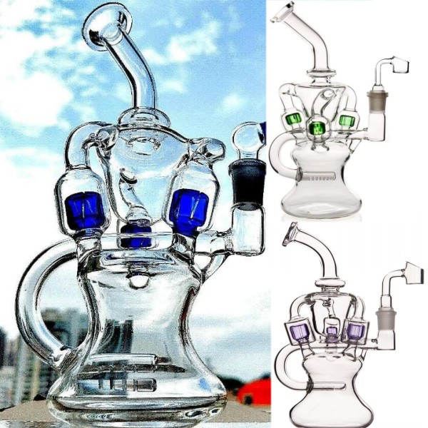 Nuovi accendini accendini vaporizzatori Incredibile pipa ad acqua upline con spline Perc e accessori coordinati Tubi bong in vetro impianti petroliferi con 14,5 mm