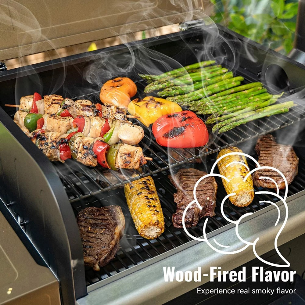 Z GRILLS ZPG-6002B 573 Sq. in. Wood Pellet Grill and Smoker, Copper Camping Oven, Bbq Grill Outdoor