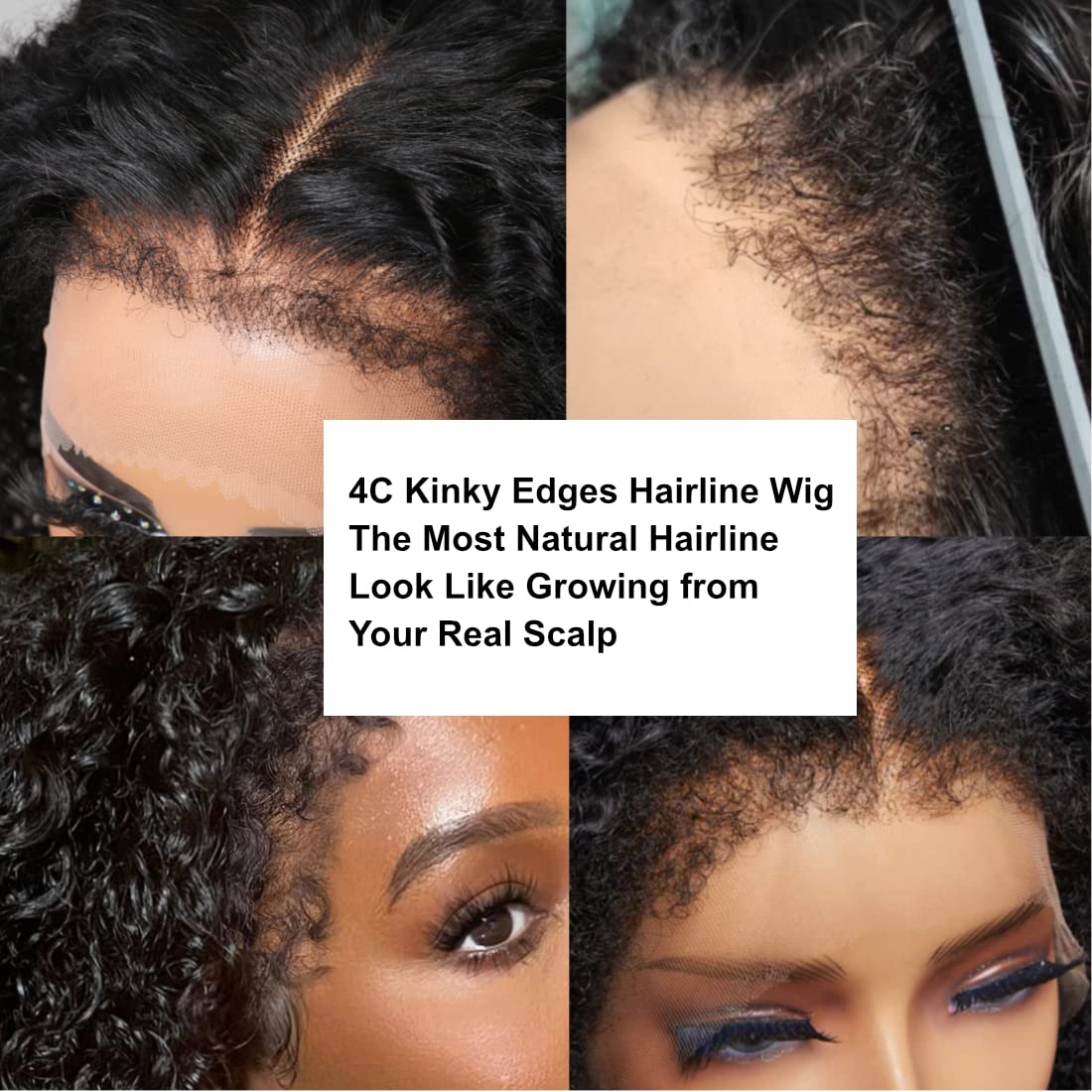 New launched 4c edge Kinky Curly full hd lace Human Hair Wig 360 Hairline Transparent Lace Front Human Wig Ready to Go wig no glue 150%