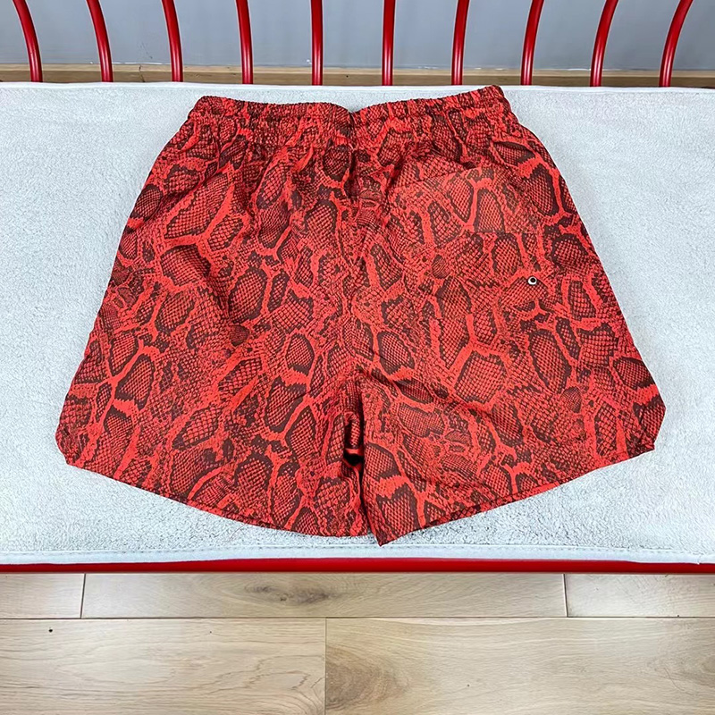 Hip Hop Jogger Drawstring Pattern Shorts Men Women 1 Inside Mesh Orange Red Blue Yellow Breeches