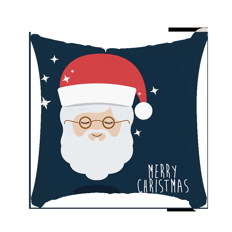 48 Styles of Christmas Cushion Cover Elk Snowfakes Santa Claus Linen Peach Skin Kuddexas Xmas för heminredning