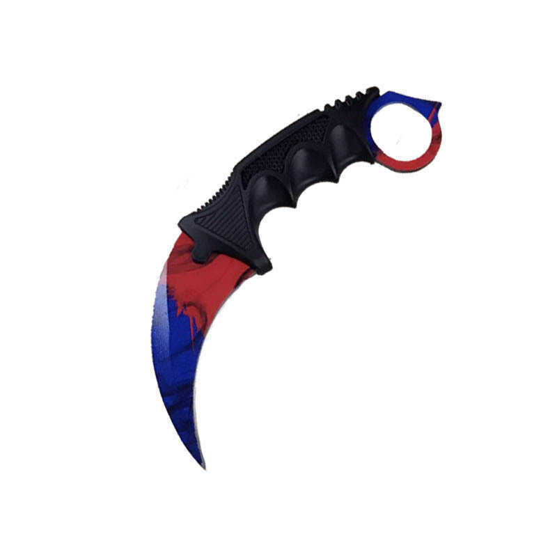 Couteau 2023classique populaire lame fixe avec gaine csgo couteau Karambit tactique de survie en plein air Camping chasse outil d'auto-défense 1RWB