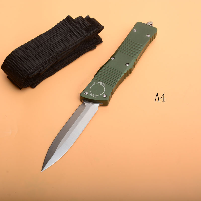 Micro tech A11 Cerberus Automatic Knife D2 Blade Aluminum alloy Handle Camping Outdoor Hiking Self-defense Hunting Tactical Knives EDC Pocket Tools BM 4600 UT85