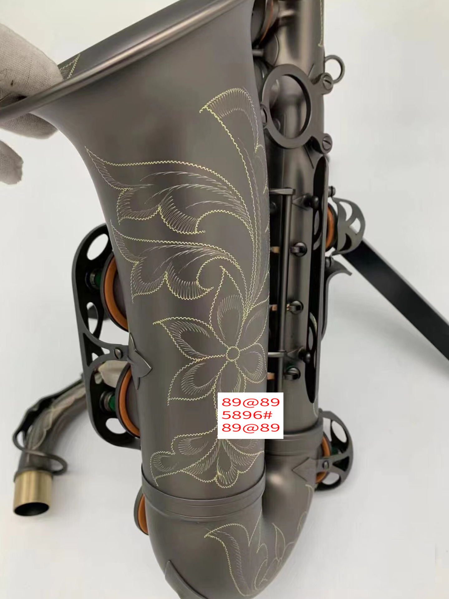 Saxophone Alto professionnel en or noir givré, drop E, haut de gamme, noir nickel or, ton de haute qualité, instrument de jazz