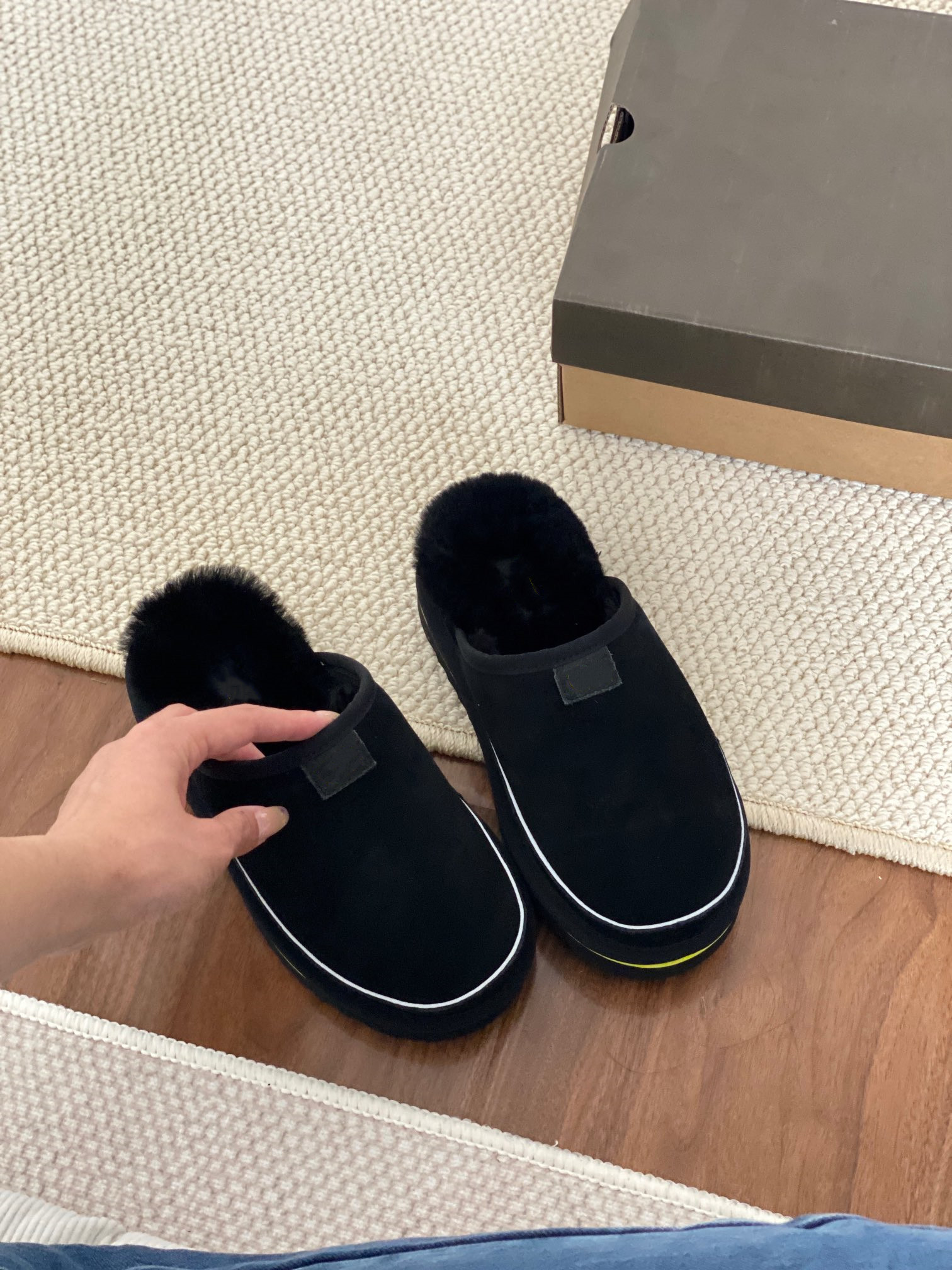 Chestnut black tasman slippers for women men scuff cali wave slides ugglie boots australia suede sheepskin shearling platform sandals ankle booties slip fur shoes