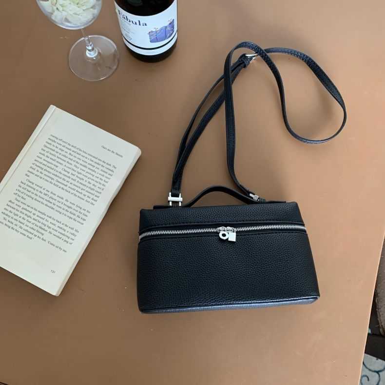 Дизайнерская вечерняя сумка Косметички Маленькая дизайнерская корейская сумка Loro Lp Lunch Box Bag Простая и модная сумка через плечо Сумка для макияжа для женщин