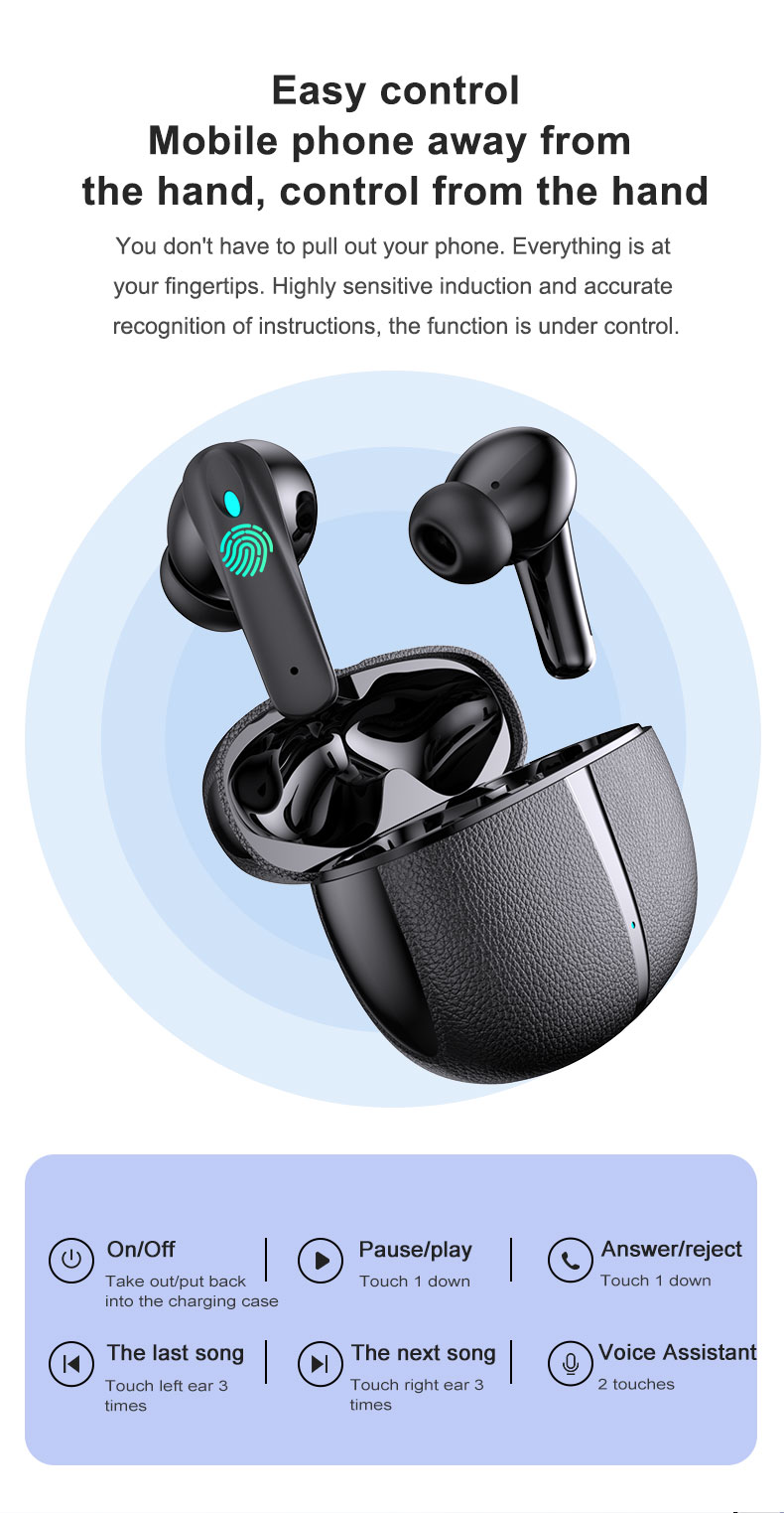 P90 pro ANC ENC TWS Control táctil auriculares inalámbricos Bluetooth 5,3 auriculares deportivos auriculares de música