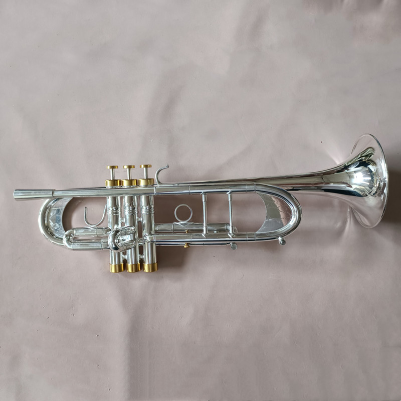 New Arrival Bc Trumpet TR-197GS Silver Plated Trumpet Small Brass Musical Instrument Trompeta Professional High Grade.