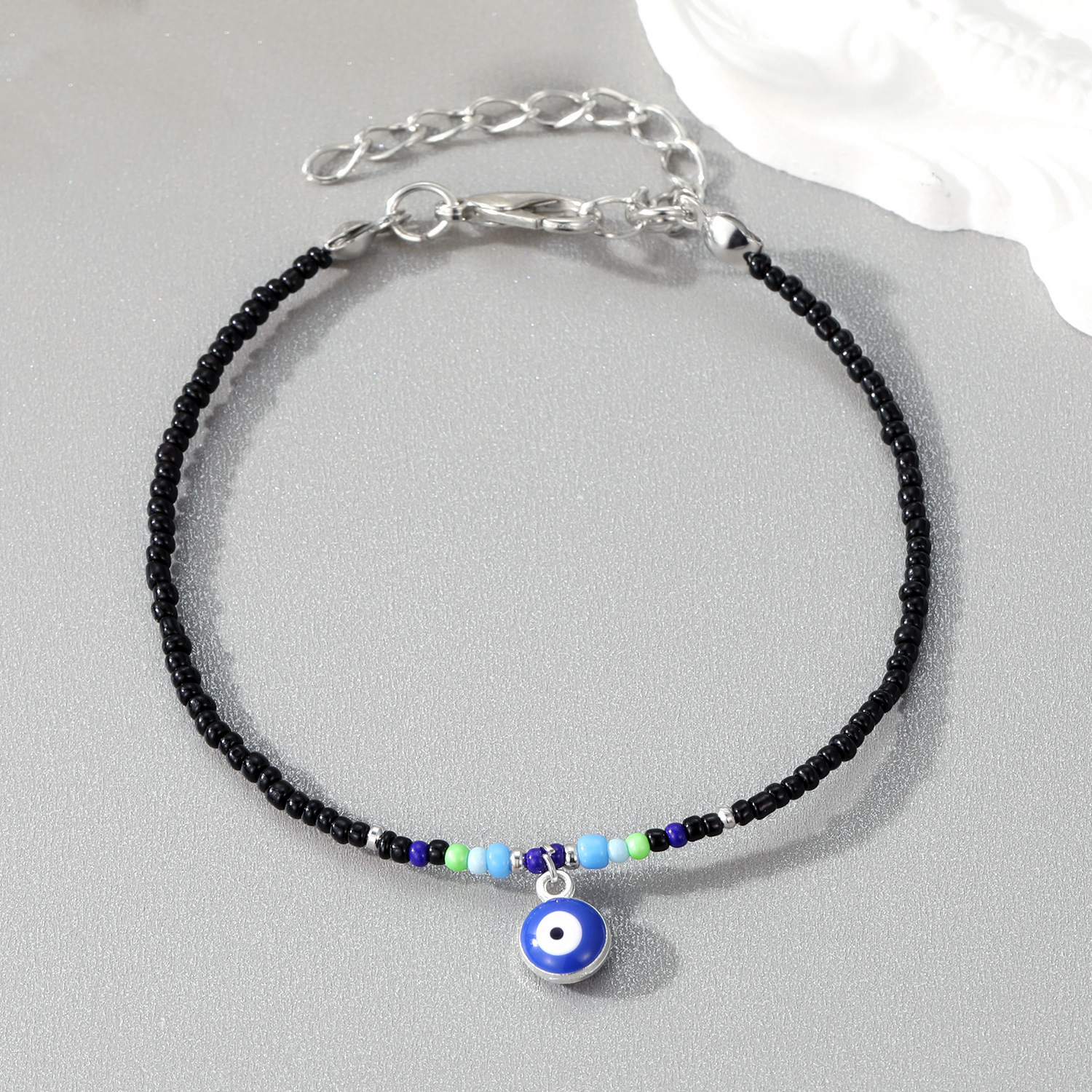 Bracciale con perline turche malocchio da donna alla moda semplice fatto a mano colore fortunato blu occhio catene a mano gioielli da sposa feste