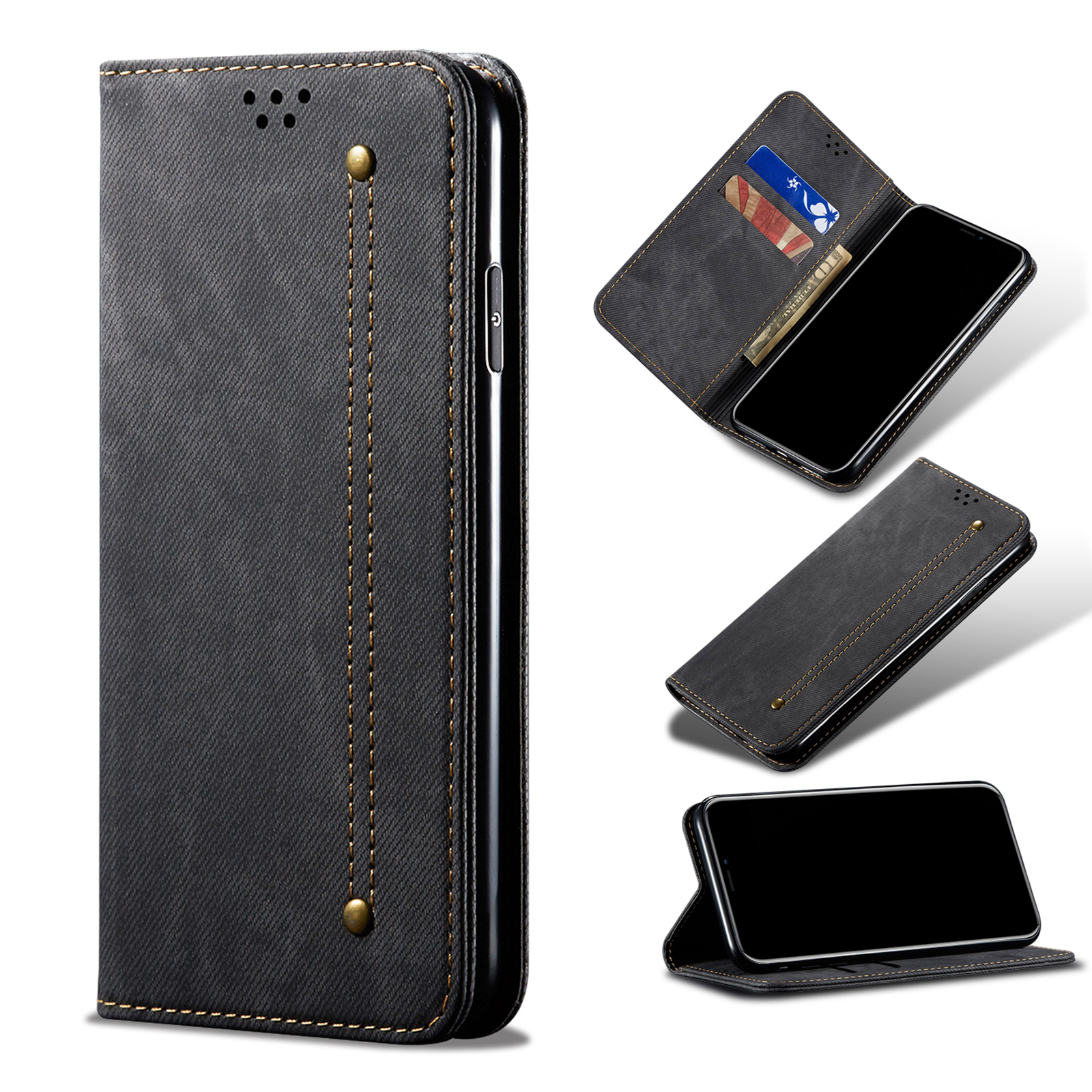 حالات جينز هاتف Huawei Nova 11 10 Y90 Y70 P60 Honor 90 80 70 Magic 5 X40 X9A Pro 4G 5G Wallet Cover Cover Case Capa