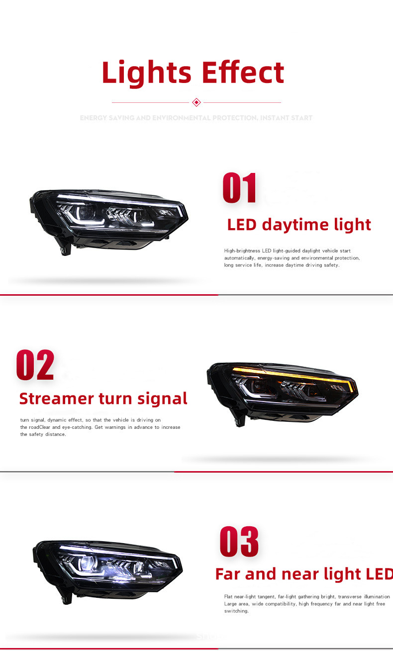 Scheinwerfer Alle LED Für VW TAYRON 20 19-20 22 LED Frontscheinwerfer Projektscheinwerfer DRL Hid Scheinwerfer