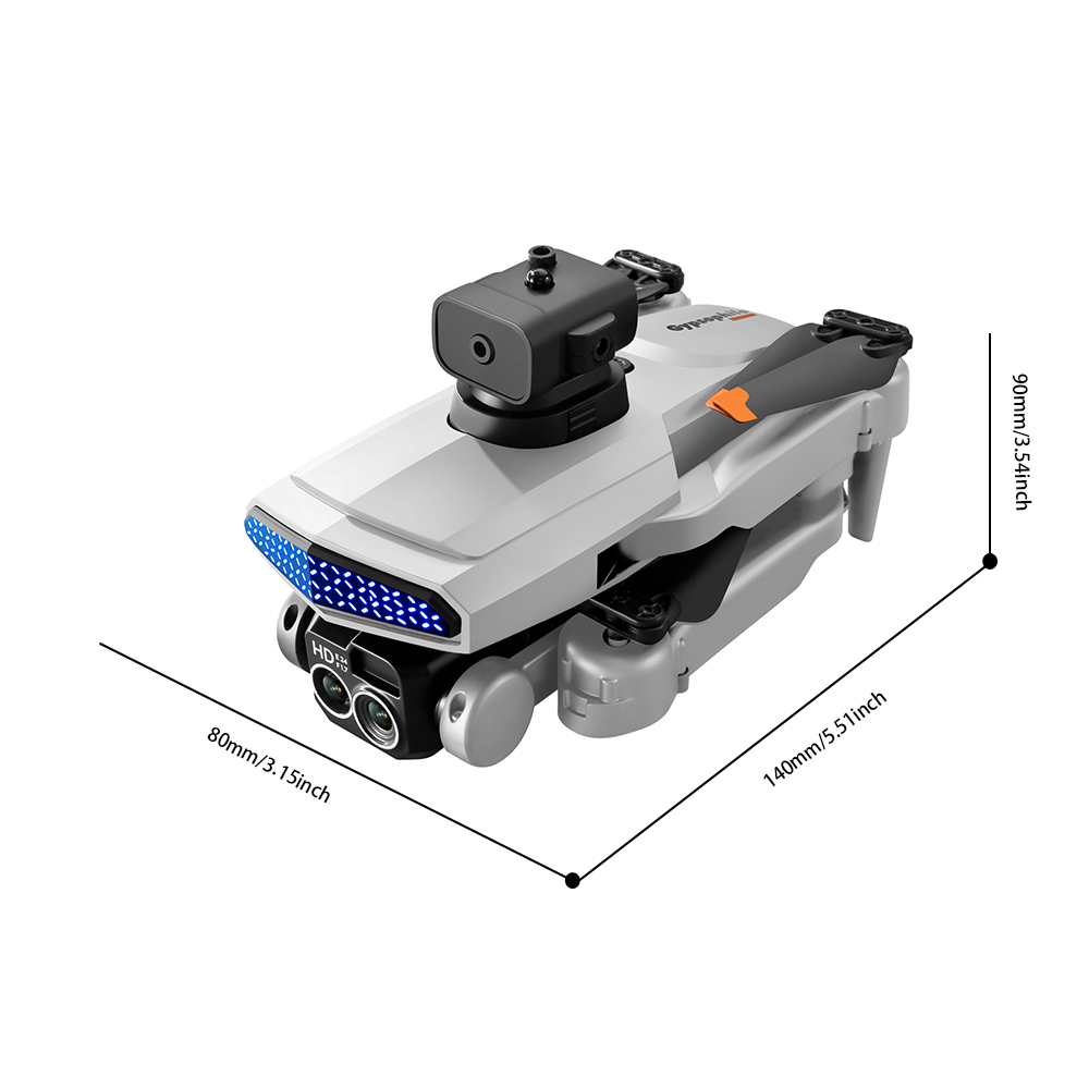 D6 UAV Professional Dual HD-kamera, höjdläge Funktion, infraröd femsides induktionshinder undvikande, optiskt flödespositionering