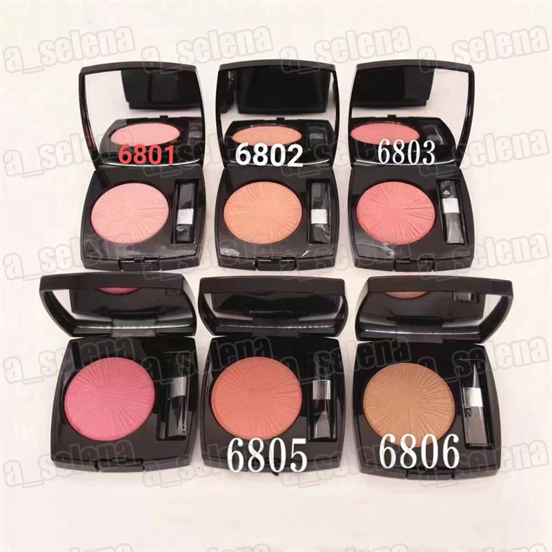 Merk gezicht blusher mooie palet make -up blush poeder harmonie de blush 6 kleur