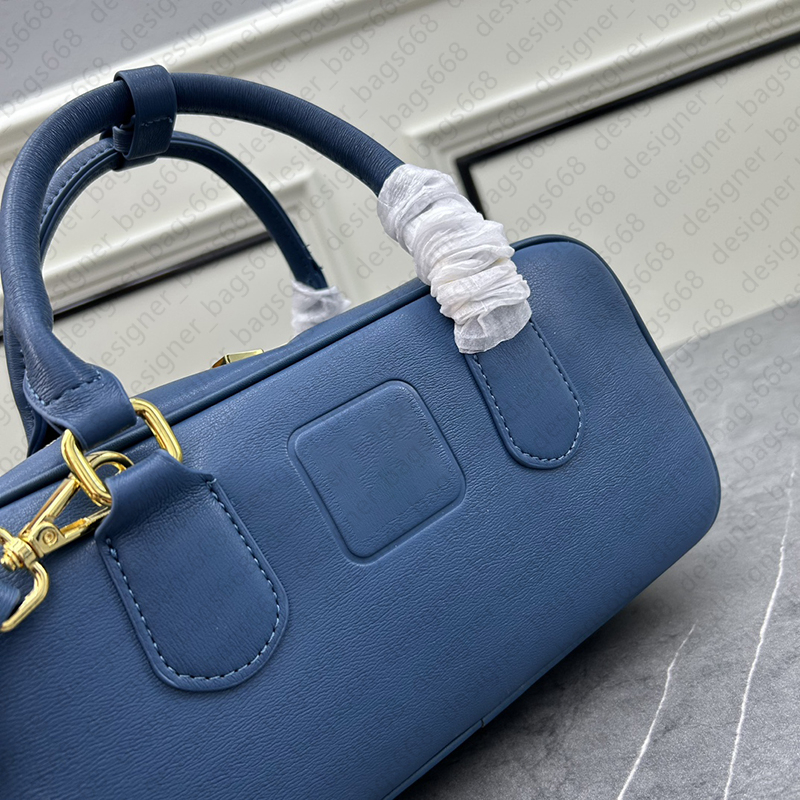 Neue Tragetasche 5A Kleine und zarte Umhängetasche Luxus-Handreisetasche Umhängetasche aus echtem Leder Große Kapazität Unterarm-Reißverschlusstasche Hobo-Kissentasche