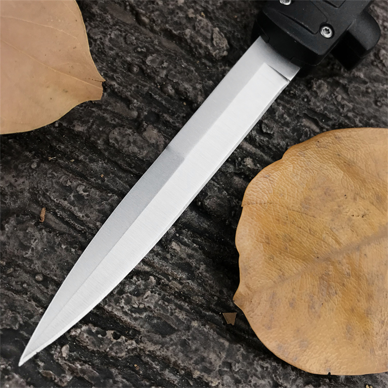 2023 Coltello pieghevole tascabile tattico italiano 3.82quot 440C Lama Maniglia in ABS nero EDC Caccia Sopravvivenza Utensili manuali Coltelli AUTO