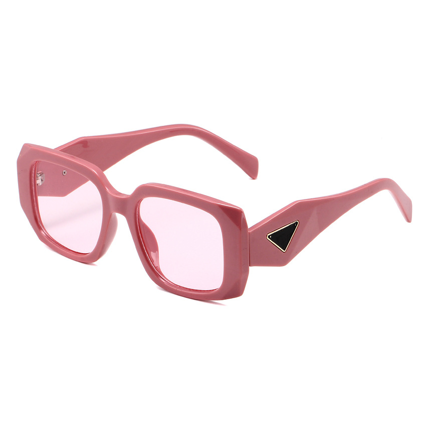 Большие квадратные солнцезащитные очки 2023 Дизайнерские солнцезащитные очки Goggle Beach Sun Glasses Fashion рама чернокожие