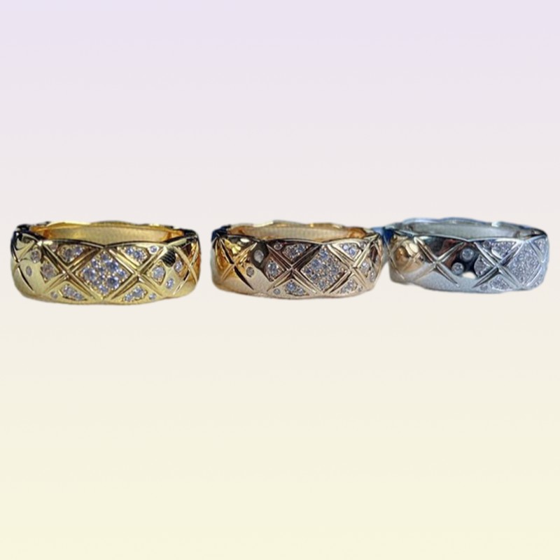 925 Sterling Silber COCO Ringe für Damen Ehering mit Strass 18 Karat Roségold mittlere Breite9116428339p