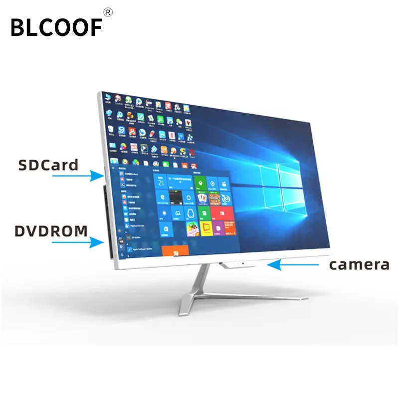 1つのコンピューターデスクトップコアi7-1165G7 DDR4 24インチモノブロックPC WindowsすべてがBluetoothを使用して1つのPCですべて