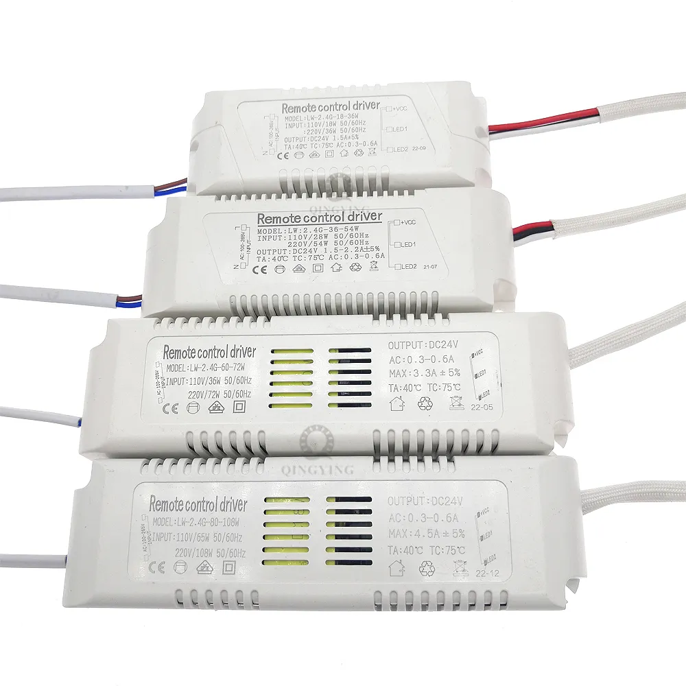 AC110V-220V 18W-108W-150W Ausgang 24V 2,4G Fernbedienung LED-Treiber Netzteil für zweifarbige LED-Streifen, dimmbar, Farbwechsel