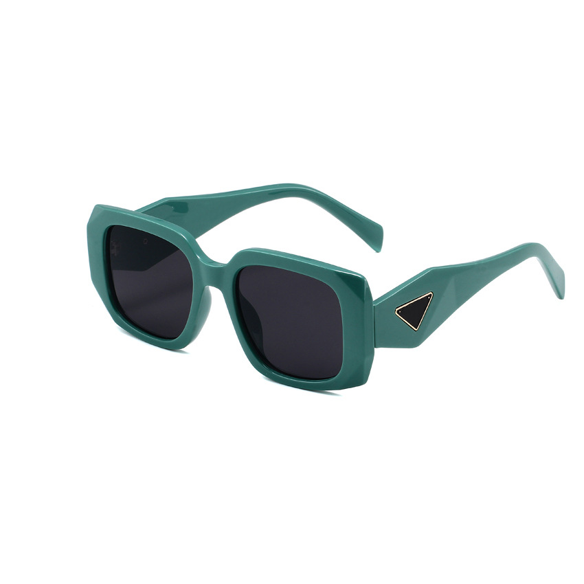 Большие квадратные солнцезащитные очки 2023 Дизайнерские солнцезащитные очки Goggle Beach Sun Glasses Fashion рама чернокожие