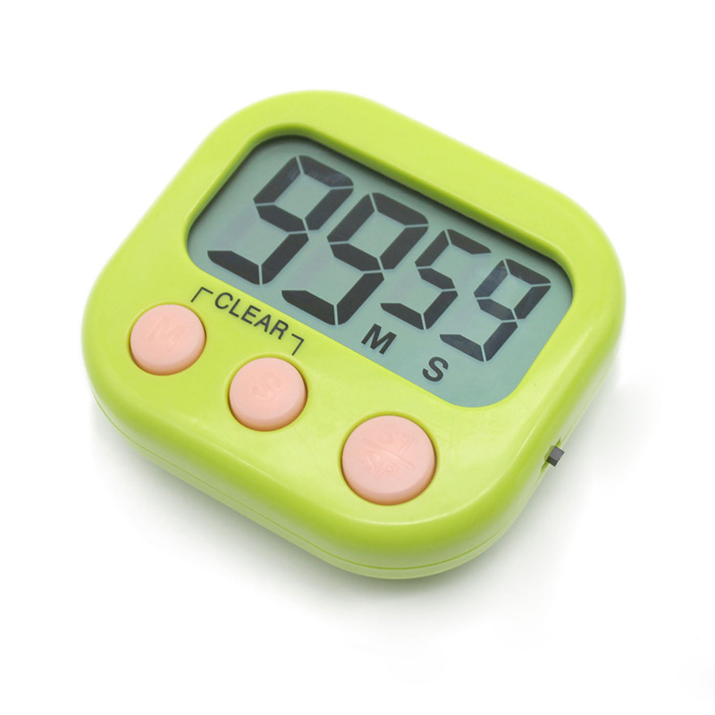 Digital Kitchen Timer Multifunktion Timer Räkna ner Electronic Egg Timer Kök Bakning LED Display Timing Påminnelse 7 Färger