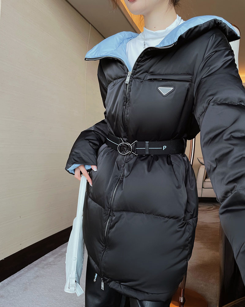 Giacca invernale da donna Parka Piumino 23AW Cappotto Moda Classica Giacca a vento stile giacca Tasca Lady Cappotti caldi S-L