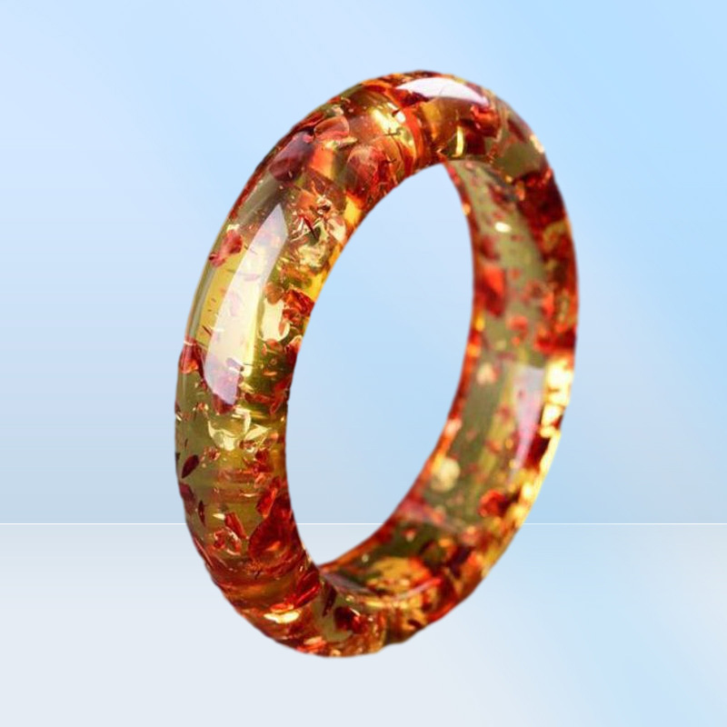 Bangle Natural Flower Amber Bangles Women Мужчины подлинные балтийские янтарные изделия