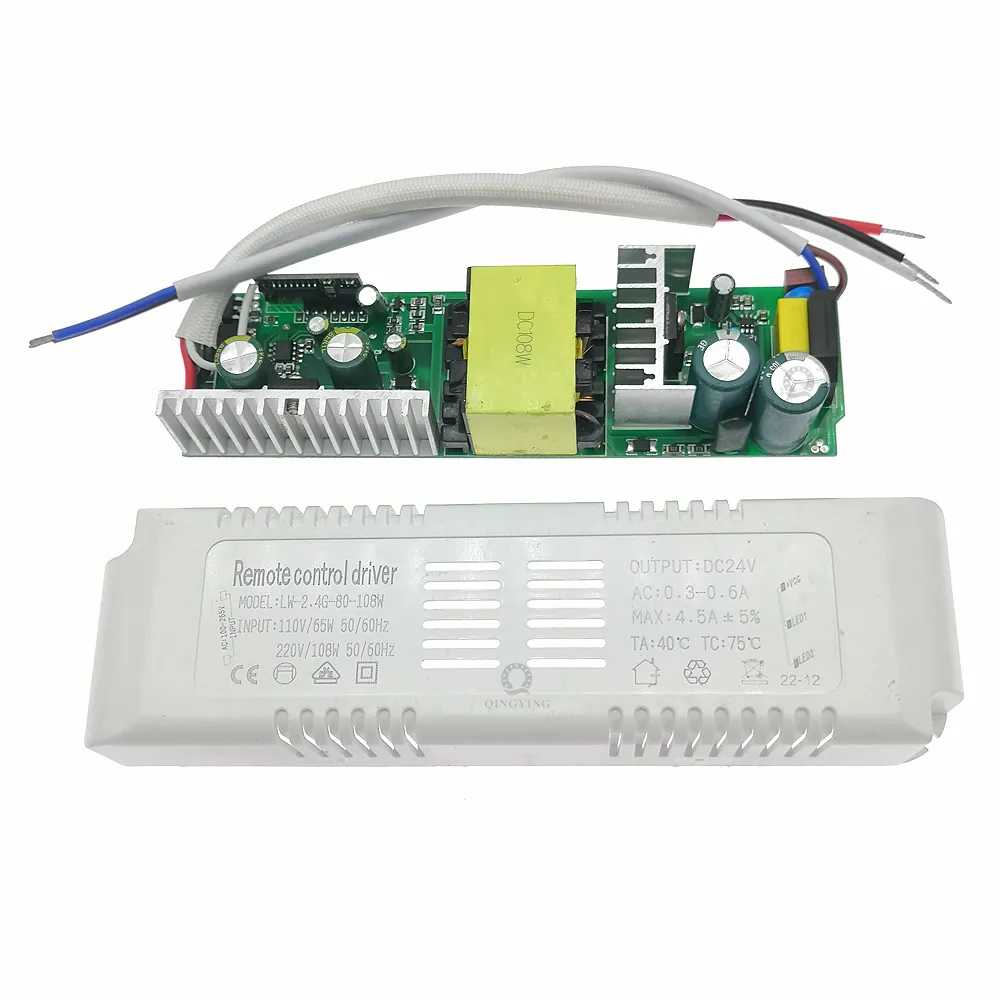 AC110V-220V 18W-108W-150W Ausgang 24V 2,4G Fernbedienung LED-Treiber Netzteil für zweifarbige LED-Streifen, dimmbar, Farbwechsel