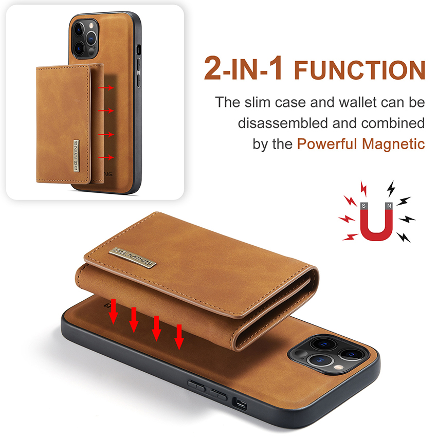 Luxe Magneet Telefoon Case Wallet Pouch Cases Voor iPhone 15 14 13 12 11 Pro Flip Lederen Split Card bag case