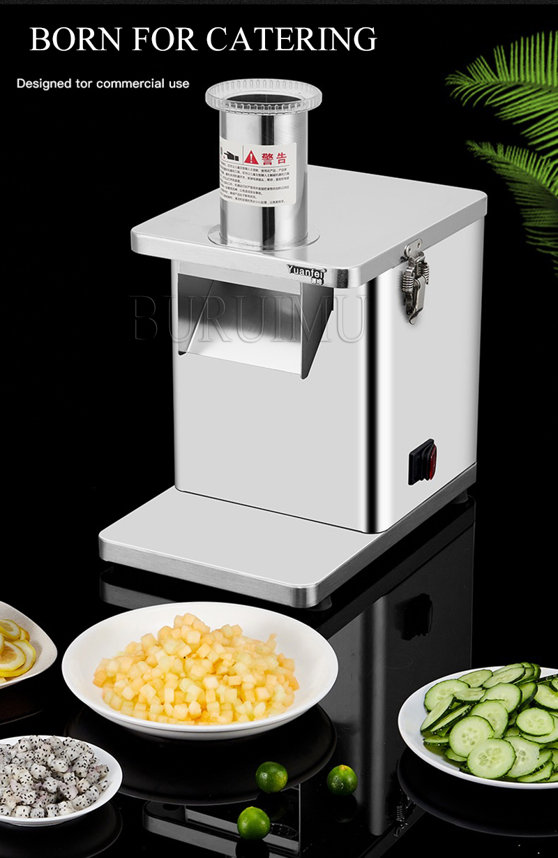 110V Electric Dicing Machine Commercial Automatic Carrot Potato Onion Vegetable Diced Cut Pellets Stainless Steel Dicer Tool