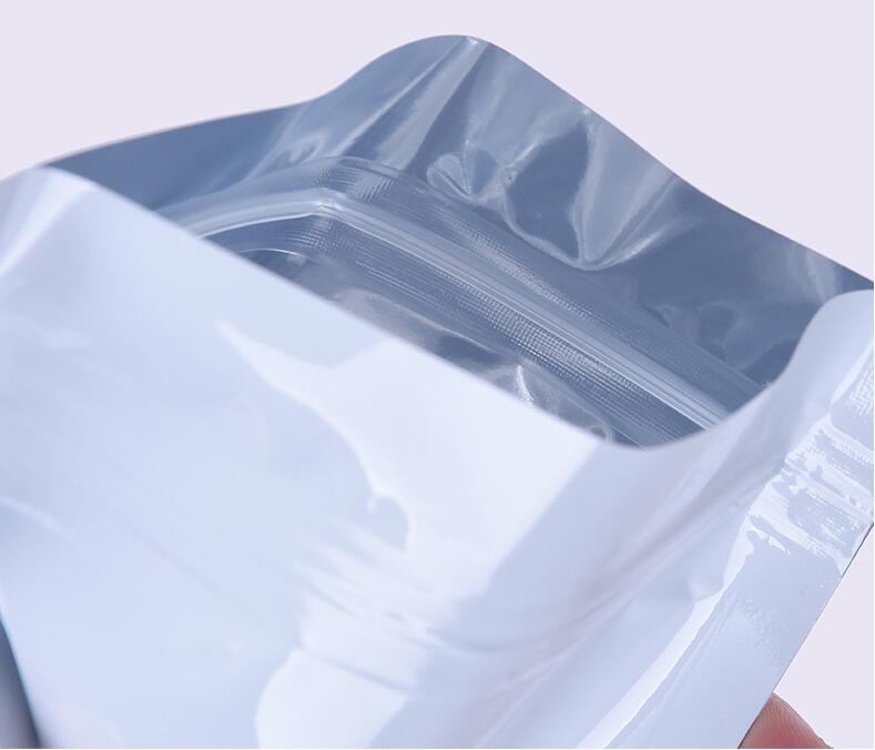 حقائب ختم الذاتي ذات الألوان البيضاء البيضاء بالجملة معدني الأكياس ذات الأكياس البلاستيكية ذات الجودة العالية 11 الحجم