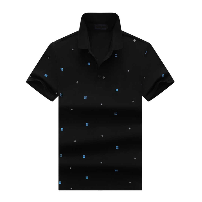 Polo da uomo T-shirt Maniche corte con risvolto casual Top a righe Decorazione ricamata Designe Trama avanzata Polo Cavallo grande o piccolo Polo moda magliette taglia M-3XL