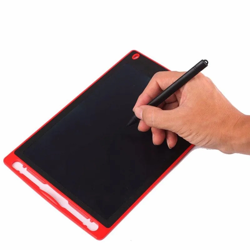 8,5 polegadas LCD Escrita Tablet Prancheta Quadro negro Almofadas de caligrafia Presente para adultos Crianças Bloco de notas sem papel Comprimidos Memos Escrita verde ou colorida com caneta